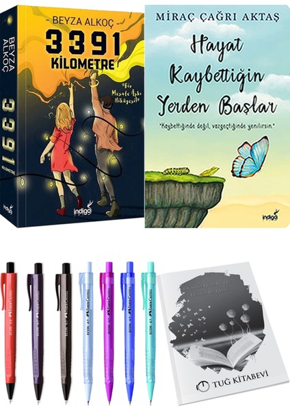 3391 Kilometre - Hayat Kaybettiğin Yerden Başlar +Kalem + Kalem + Not Defteri