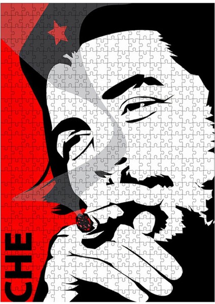 Karizma Tablo Ahşap Mdf Puzzle Yapboz Ernesto Che Guevara 500 Parça 50*70 cm