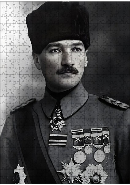 Karizma Tablo Ahşap Mdf Puzzle Yapboz Mustafa Kemal Atatürk 500 Parça 50*70 cm