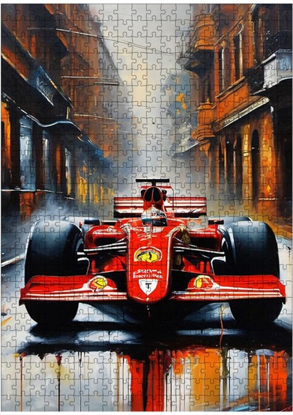 Karizma Tablo Ahşap Mdf Puzzle Yapboz Formula 1 500 Parça 50*70 cm