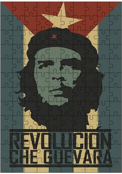 Ahşap Mdf Puzzle Yapboz Ernesto Che Guevara 120 Parça 25*35 cm