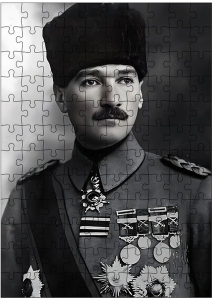 Ahşap Mdf Puzzle Yapboz Mustafa Kemal Atatürk 120 Parça 25*35 cm