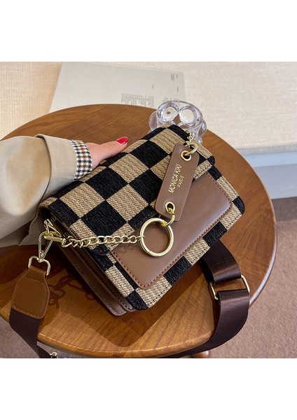 Kadınlar Için Moda Stil Küçük Çanta 2024 Sonbahar ve Kış Yeni Moda Çok Yönlü Crossbody Çanta Moda Omuz Çantası (Yurt Dışından)