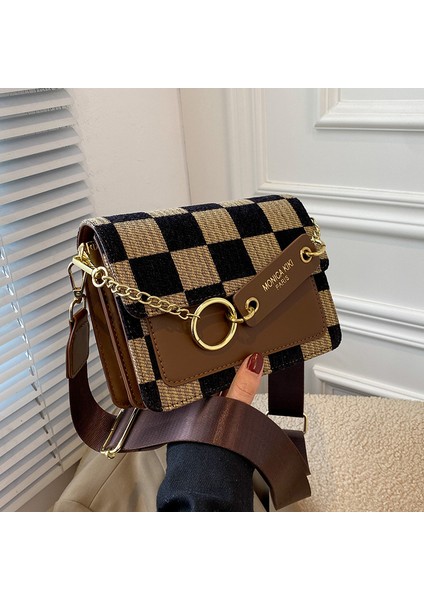 Kadınlar Için Moda Stil Küçük Çanta 2024 Sonbahar ve Kış Yeni Moda Çok Yönlü Crossbody Çanta Moda Omuz Çantası (Yurt Dışından)