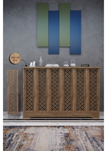 Bgx Modern Petek Onu Dresuar Kaplama 116CM Cok Amacli Dolaplar Ahsap Mobilya Kalorifer Petek Onu