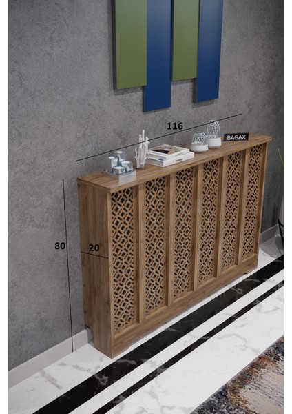 Bgx Modern Petek Onu Dresuar Kaplama 116CM Cok Amacli Dolaplar Ahsap Mobilya Kalorifer Petek Onu