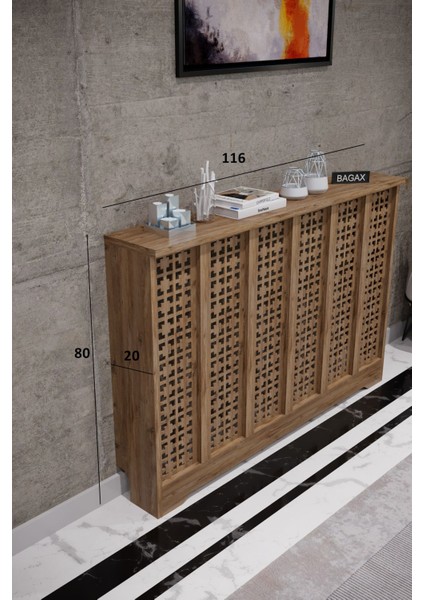 Bgx Modern Petek Onu Dresuar Kaplama 116CM Cok Amacli Dolaplar Ahsap Mobilya Kalorifer Petek Onu