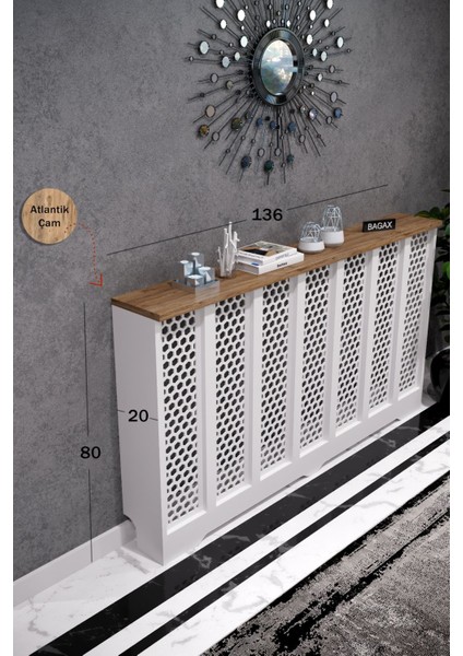 Bgx Modern Petek Onu Dresuar Kaplama 76CM Cok Amacli Dolaplar Ahsap Mobilya Kalorifer Petek Onu Kapa