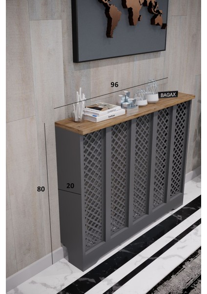 Bgx Modern Petek Onu Dresuar Kaplama 96CM Cok Amacli Dolaplar Ahsap Mobilya Kalorifer Petek Onu