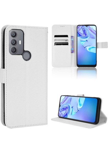 Tcl 30SE/TCL 30E Kickstand Manyetik Cüzdan Kart Tutucu Kapak Için Kılıf (Yurt Dışından)