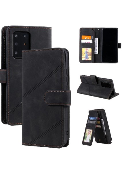 Samsung Galaxy S20 Ultra Pu Deri Manyetik Kart Tutucu Cüzdan (Yurt Dışından)