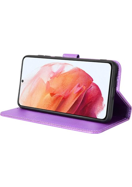 Samsung Galaxy S21 Fe Kart Tutucu Için Kickstand Manyetik Cüzdan Kapak (Yurt Dışından)