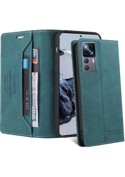 Xiaomi 12T Iki Kart Yuvaları Premium Deri Kickstand Premium (Yurt Dışından)