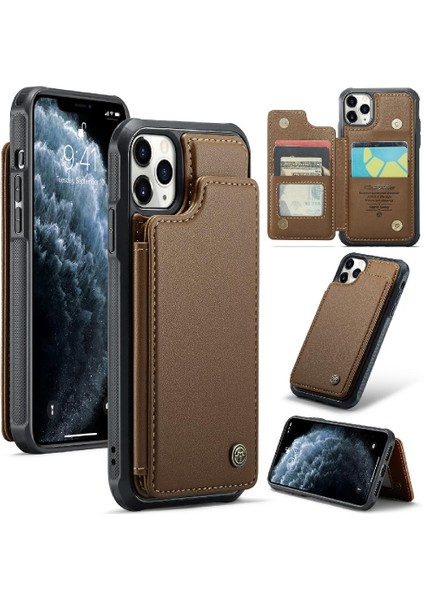 IPhone 11 Pro Kart Tutucu Ince Darbeye Dayanıklı Durumda Pu (Yurt Dışından)
