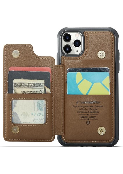 IPhone 11 Pro Kart Tutucu Ince Darbeye Dayanıklı Durumda Pu (Yurt Dışından)