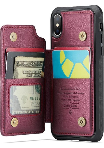 IPhone X/xs Ince Darbeye Dayanıklı Durumda Pu Deri Kart (Yurt Dışından) modelleri