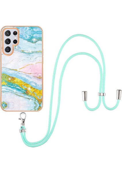 Samsung Galaxy S22 Ultra Anti-Scratch Yumuşak Tampon Crossbody Kayış (Yurt Dışından)