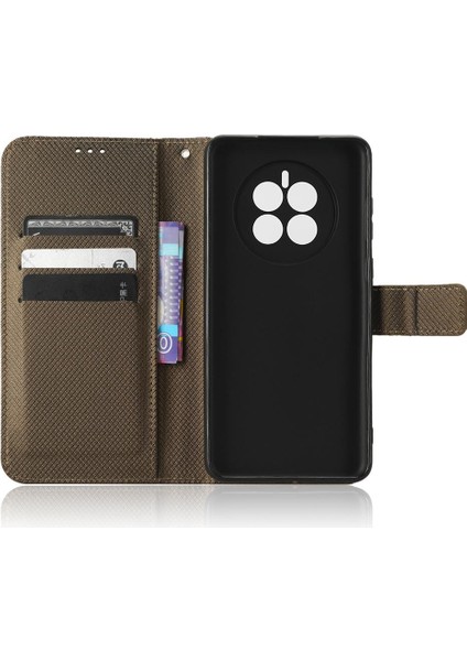 Huawei Mate 50 Için Kılıf Manyetik Cüzdan Kart Tutucu Kapak Kickstand (Yurt Dışından)