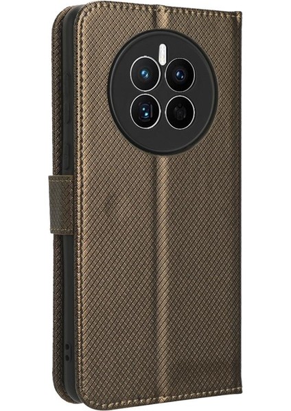 Huawei Mate 50 Için Kılıf Manyetik Cüzdan Kart Tutucu Kapak Kickstand (Yurt Dışından)