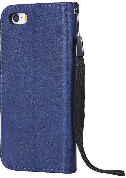 Iphone 5s Iş Cüzdan Telefon Kılıfı Için Flip Case Klasik Düz Renk (Yurt Dışından)