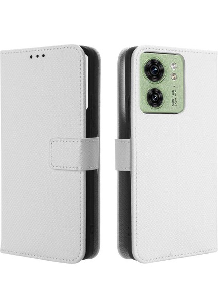 Motorola Kenar 40 Kapak Manyetik Cüzdan Kart Tutucu Kickstand Için Kılıf (Yurt Dışından)