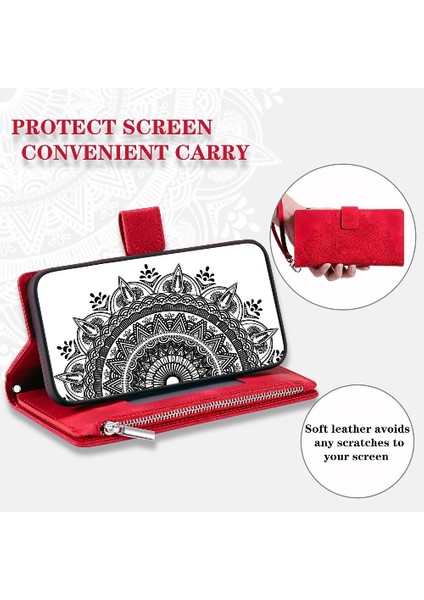 Samsung Galaxy S22 Artı Kırmızı Dikey Çizgili Karbon Fiber Pu (Yurt Dışından)