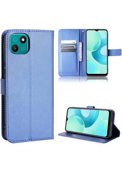 Wiko T10 Kart Tutucu Kapak Manyetik Cüzdan Kickstand Için Kılıf (Yurt Dışından)