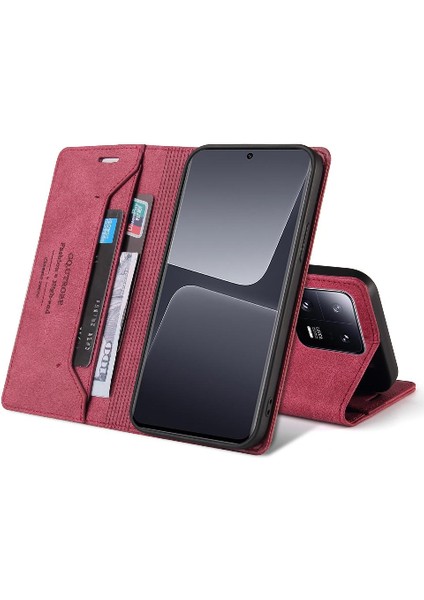 Xiaomi 13 Için Kılıf Pro Premium Deri Iki Kart Yuvaları Premium Deri (Yurt Dışından)