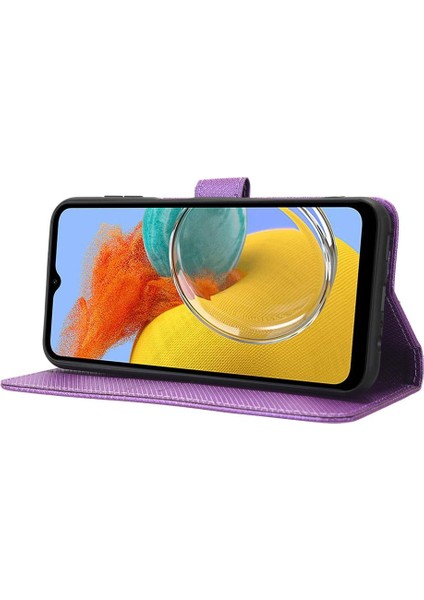 Samsung Galaxy M14 5g Için Kılıf Kart Tutucu Kapak Manyetik Cüzdan Kickstand (Yurt Dışından)