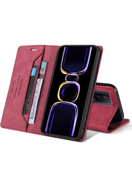 Xiaomi Redmi Için Kılıf K60/K60 Pro Premium Deri Iki Kart Yuvaları Premium (Yurt Dışından) fırsatları