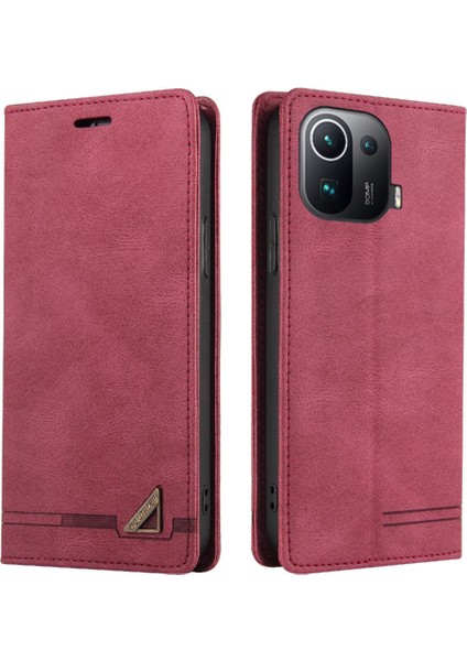 Xiaomi 11 Pro 5g Kickstand Iki Kart Yuvaları Premium Deri (Yurt Dışından)