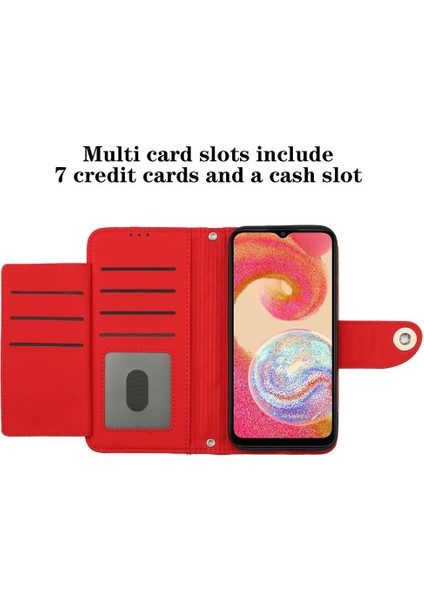 Samsung Galaxy A04E Bilek Şerit Cüzdan Kapak Için Kılıf Darbeye Şık (Yurt Dışından) modelleri