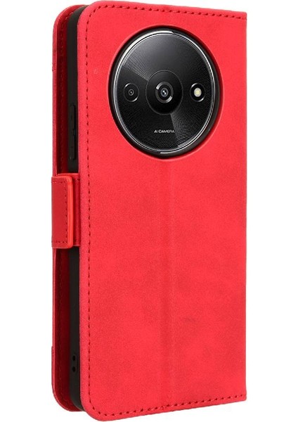 Xiaomi Poco C61 Deri Cüzdan Kapak Manyetik Kapatma Ayarlanabilir (Yurt Dışından)