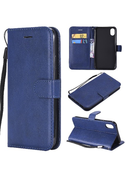 Iphone Xr Iş Cüzdan Telefon Kılıfı Için Flip Case Yüksek Kalite Deri (Yurt Dışından)