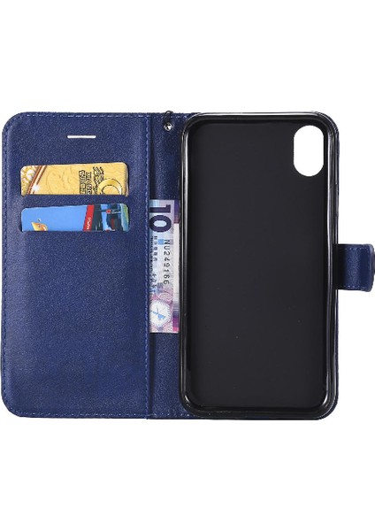 Iphone Xr Iş Cüzdan Telefon Kılıfı Için Flip Case Yüksek Kalite Deri (Yurt Dışından)