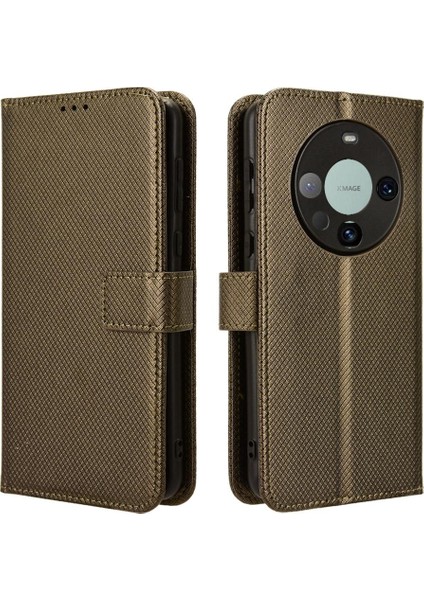 Huawei Mate 60 Pro 5g Için Kılıf Manyetik Cüzdan Kart Tutucu Kickstand Kapak (Yurt Dışından)