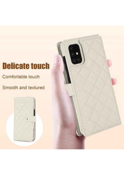Samsung Galaxy A52 4g/5g Deri Cüzdan Kılıf ile Crossbody Tarzı (Yurt Dışından)