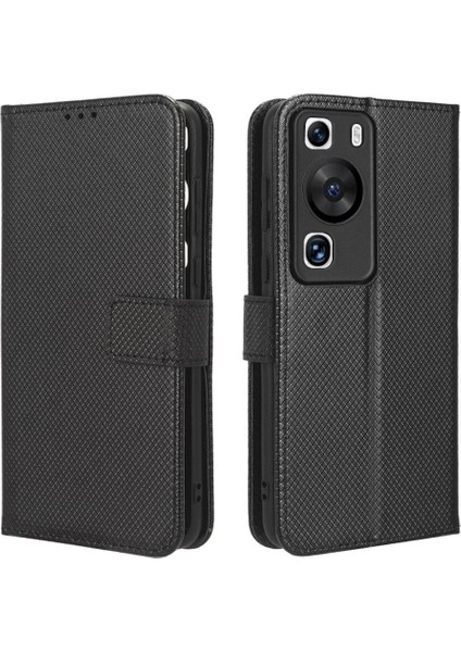 Huawei Için Kılıf P60/P60 Pro Kapak Kickstand Manyetik Cüzdan Kart Tutucu (Yurt Dışından)