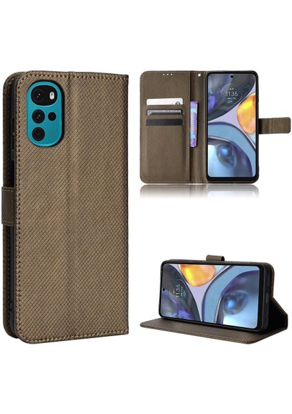 Motorola Moto G22 Manyetik Cüzdan Kart Tutucu Kickstand Kapak Için Kılıf (Yurt Dışından) fiyatları