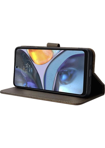 Motorola Moto G22 Manyetik Cüzdan Kart Tutucu Kickstand Kapak Için Kılıf (Yurt Dışından) indirimleri