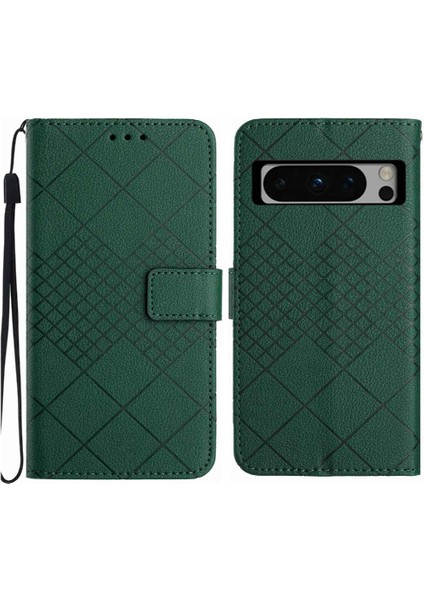 Google Piksel 8 Pro Için Flip Case Manyetik Kapak Cüzdan Pu Deri ile (Yurt Dışından)