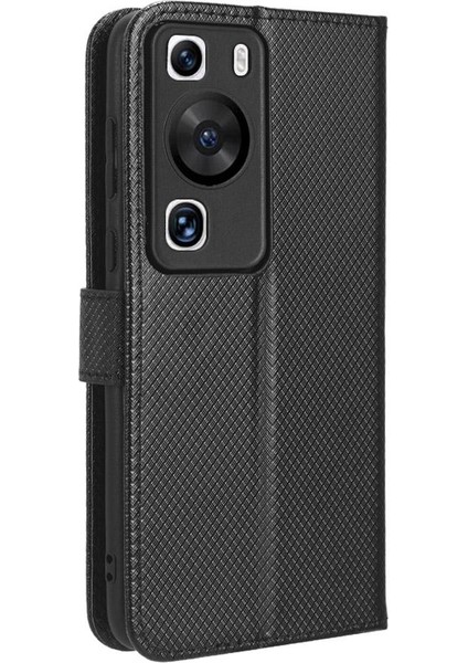 Huawei Için Kılıf P60/P60 Pro Kapak Kickstand Manyetik Cüzdan Kart Tutucu (Yurt Dışından)