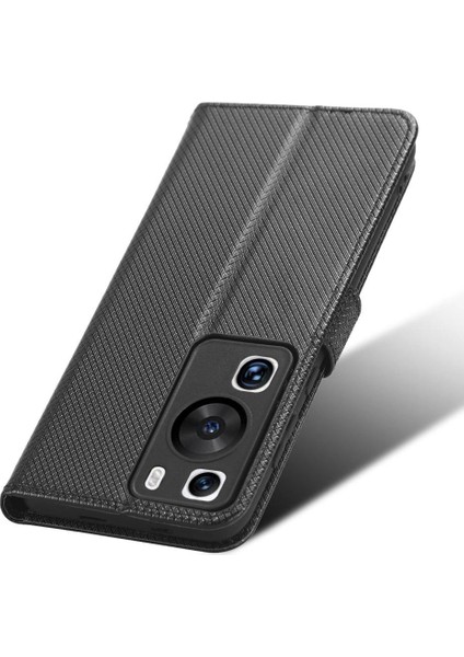 Huawei Için Kılıf P60/P60 Pro Kapak Kickstand Manyetik Cüzdan Kart Tutucu (Yurt Dışından)