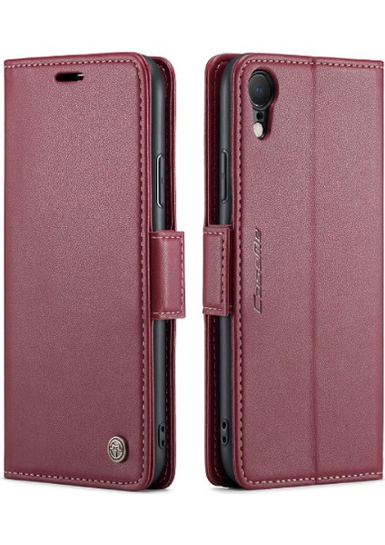 IPhone Xr Darbeye Dayanıklı Durumda Anti Dolandırıcılık Kickstand Kart Yuvası (Yurt Dışından)