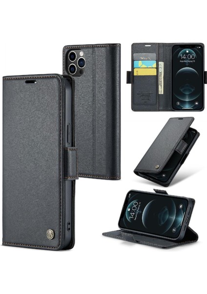 IPhone 12 Pro Max Kart Yuvası Cüzdan Durumda Kickstand Anti (Yurt Dışından)