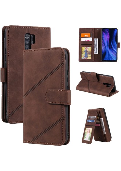 Xiaomi Redmi 9/9 Başbakan Kart Tutucu Için Kickstand Cüzdan Çevir Folio Pu (Yurt Dışından)