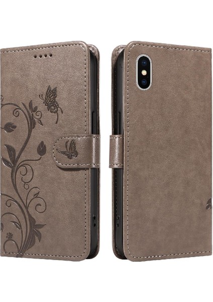 IPhone Xs Max Kabartmalı Kelebek Cüzdan Telefon Kılıfı El ve (Yurt Dışından)