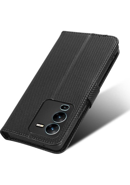 Vivo V25 Pro Kart Tutucu Kickstand Manyetik Cüzdan Kapak Için Kılıf (Yurt Dışından)