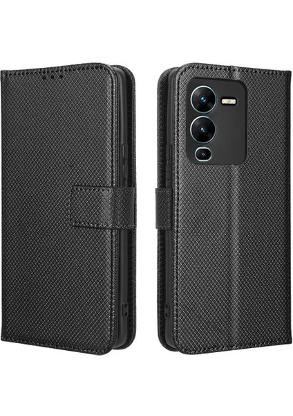 Vivo V25 Pro Kart Tutucu Kickstand Manyetik Cüzdan Kapak Için Kılıf (Yurt Dışından)