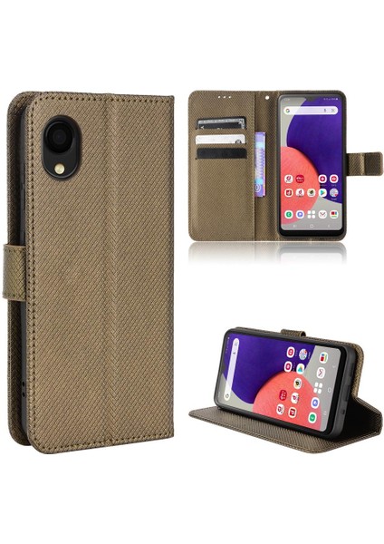 Samsung Galaxy A22 5g Için Kılıf Kapak Manyetik Cüzdan Kart Tutucu Kickstand (Yurt Dışından)
